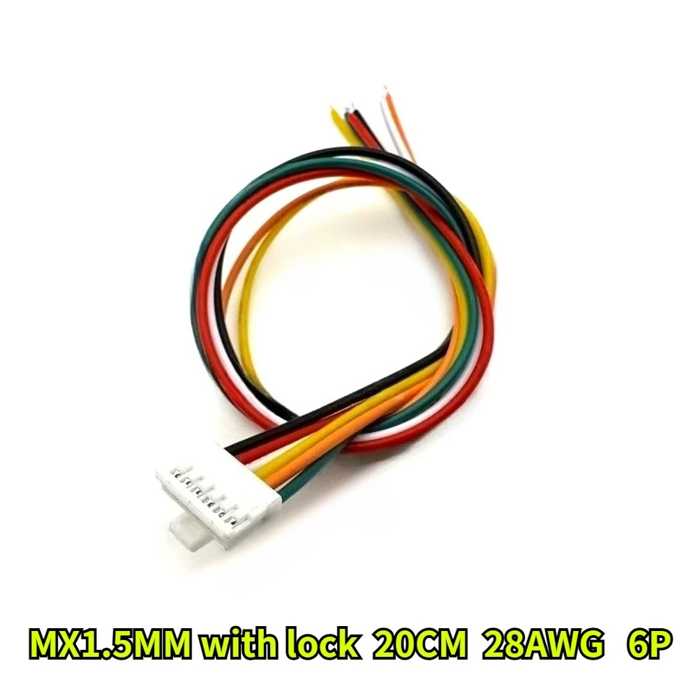 

MXB1.5mm Terminal Wire with Lock Buckle Pitch 1.5m MX1.5mm 2P 3P 4P 5P 6P Single head Wired 20cm 28AWG Electronic Connect Wire