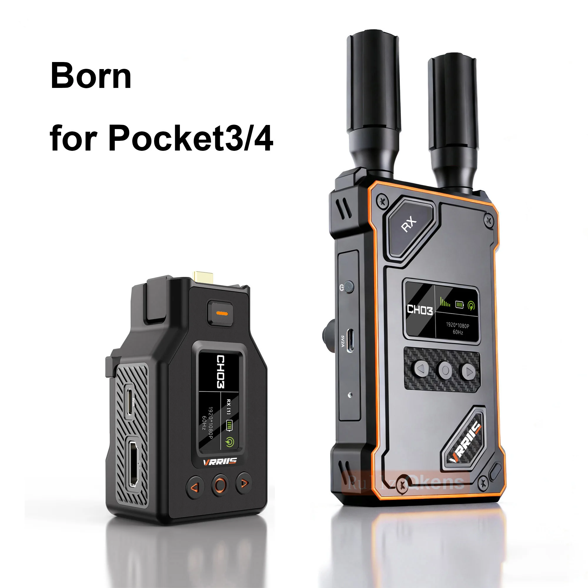 500m UVC Wireless HDMI Extender Video Transmitter Receiver for DJI Pocket 3 4 Camera Vlog Video Record Capture Live Streaming