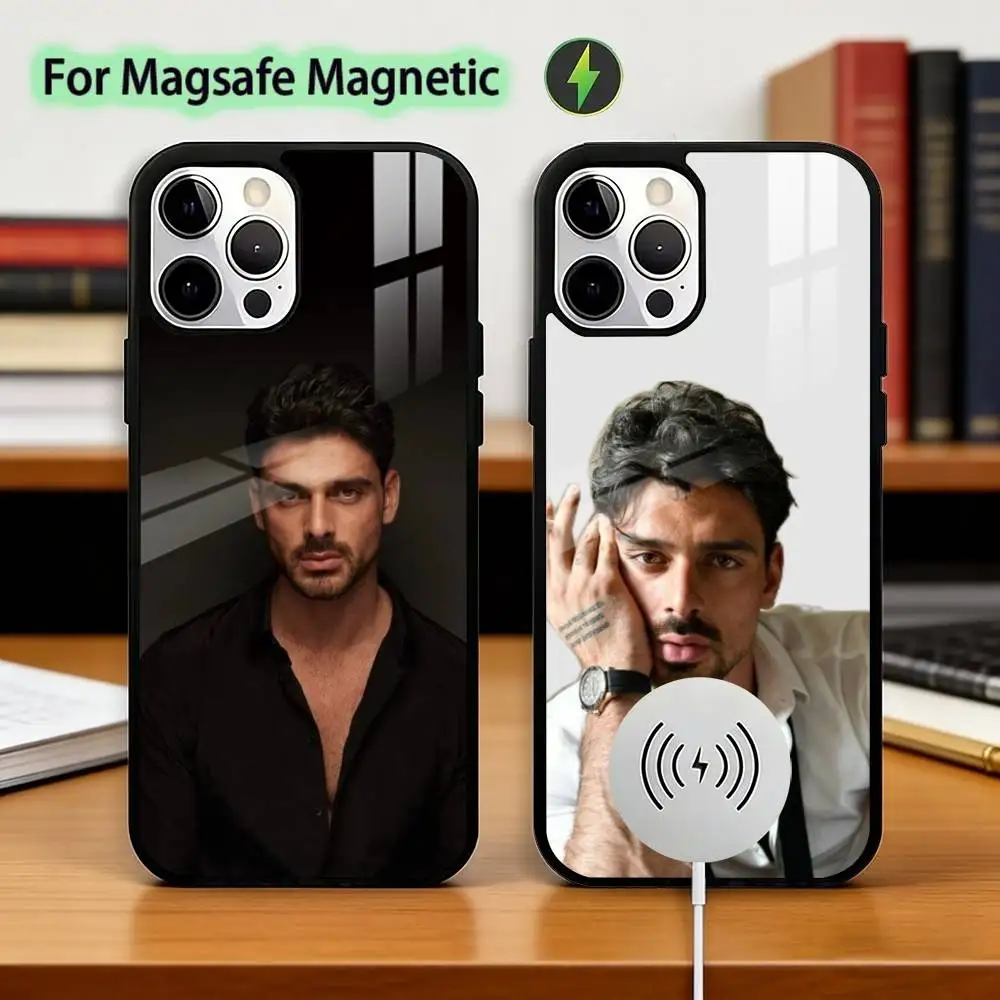 

Michele Morrone Actor Model Phone Case For iPhone17,16,15,14,13,12,11 Plus,Pro Supports Magnetic Wireless Charging
