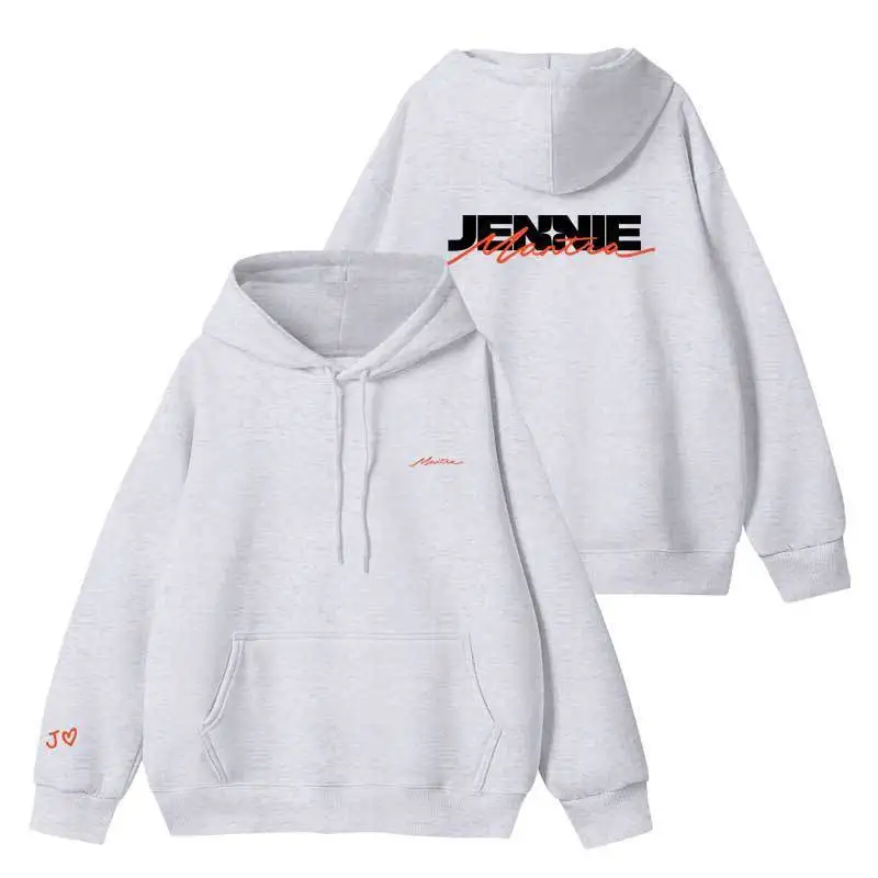 Kpop JENNIE 2024 Mantra Hoodies Fashion Popular Korean Street Loose Sweatshirt Autumn Hooded Pullover Men Women Zipper Hoodie