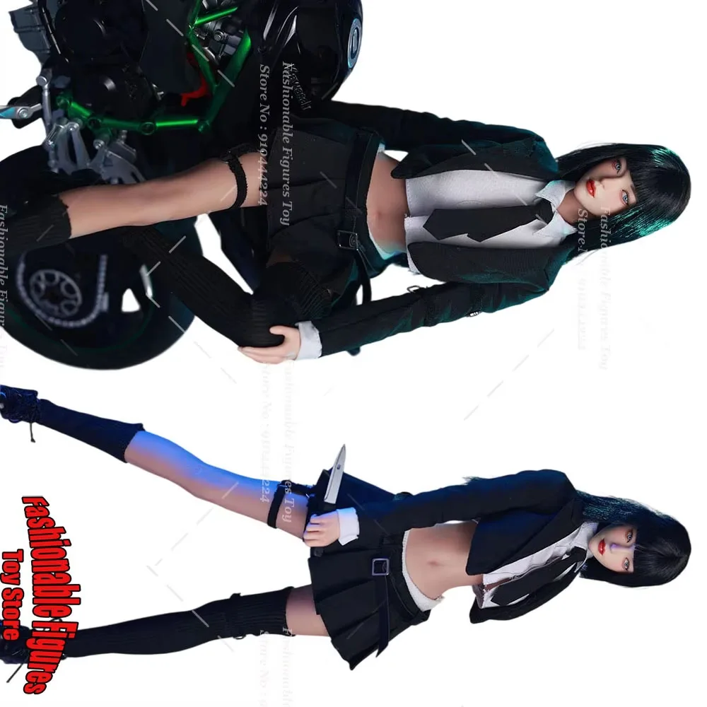 1/6 Women Soldier Cropped Jacket Mini Pleated Skirt K-Pop Style Idol Outfit Set Fit 12Inch Action Figure Dolls JO25X-06