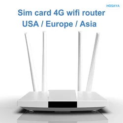 LC112 4G lte cpe SIM card wifi router 300m CAT4 32 users RJ45 WAN LAN indoor wireless modem Hotspot dongle