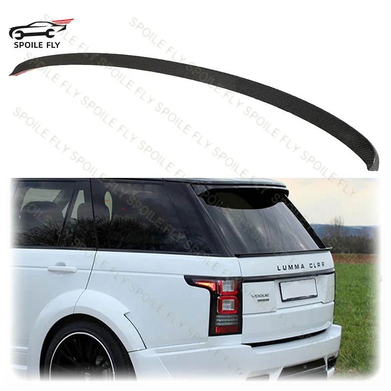 

2012 To 2018 For Land Rover Range Rover VOGUE L405 Rear Mid Spoiler By ABS Glossy Black Carbon Fiber Trunk Wing Lip Body Kit