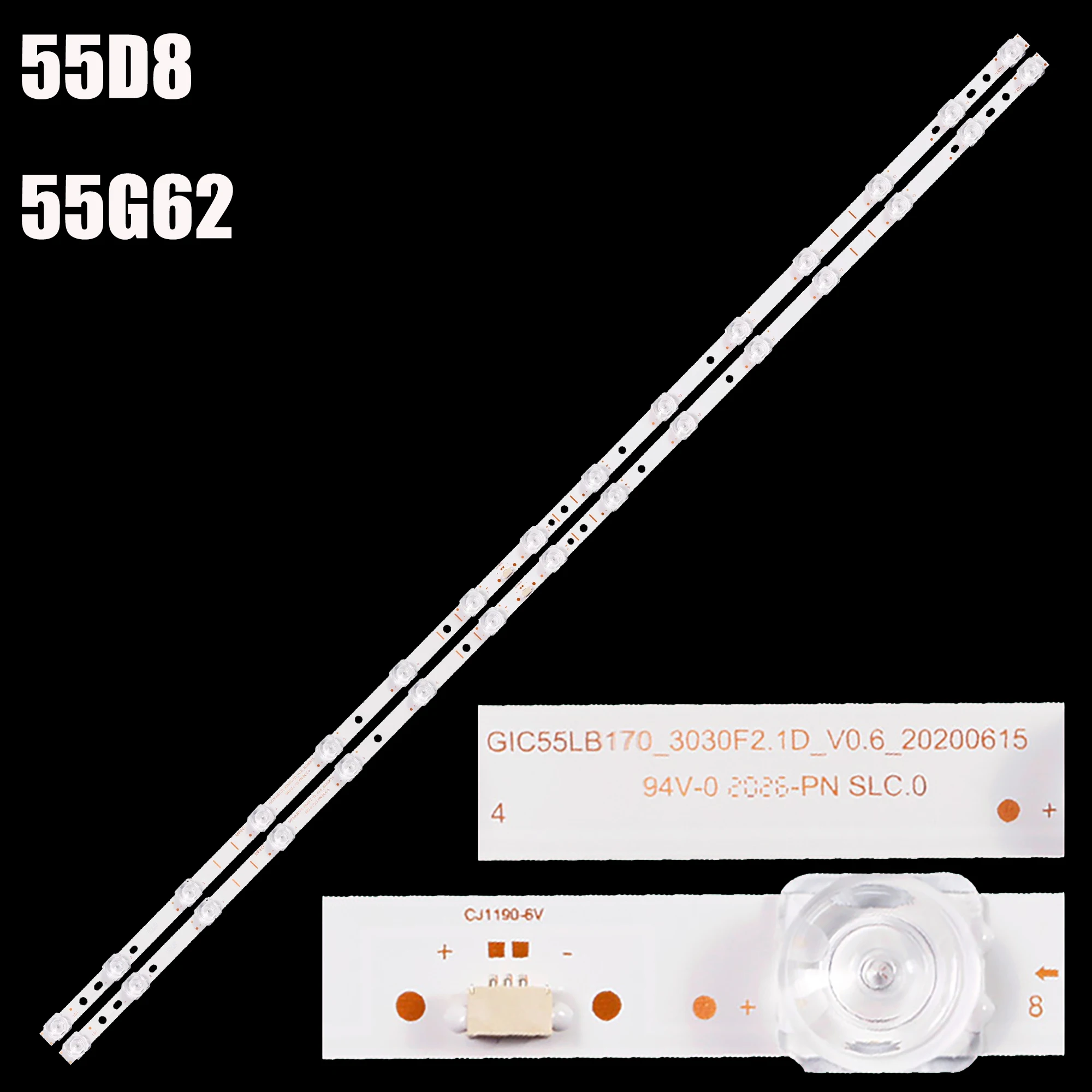 LED backlight for 55HR330M15A0 4C-LB5515-HR04J 55p715 55p725 55S446 55F9 55F8 55S435 55S431 55P615 4C-LB5515-ZM03J HR06J HR03J