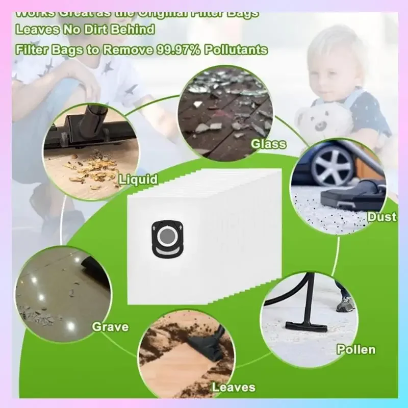 ABRG-For Rowenta Tefal X-Plorer Serie 75 S+ / Series 70+ / Serie 240+, RR8497WH ZR200520,Vacuum Cleaner Accessories Dust Bag