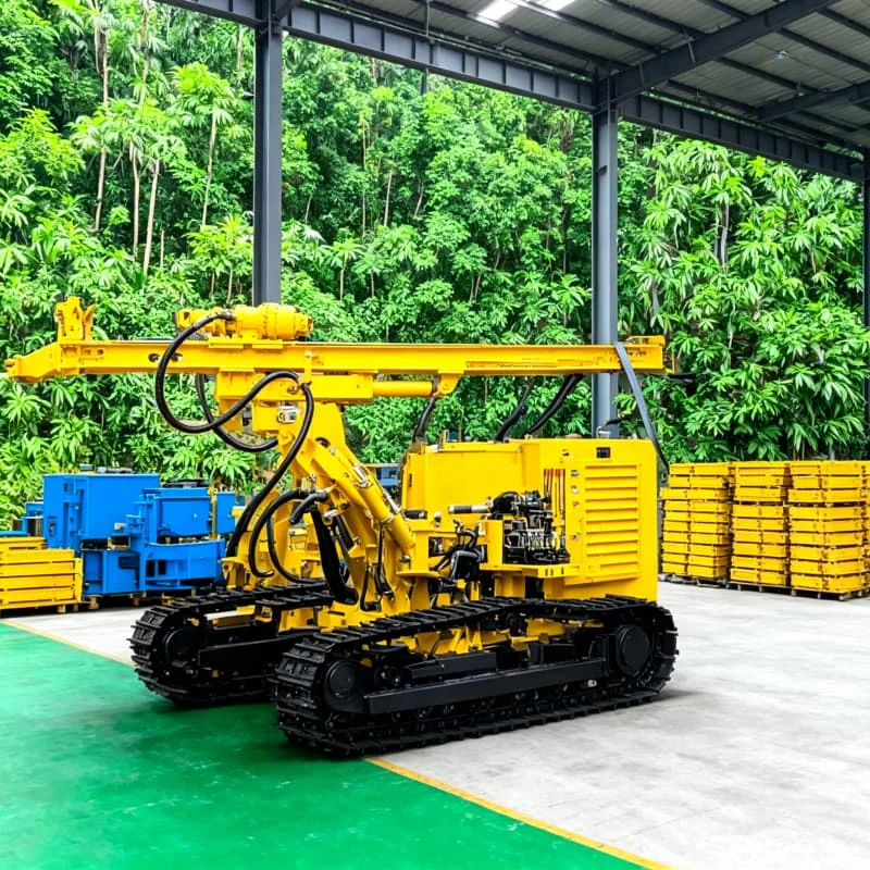 DTH Truck Rig Portable Vehicle Mounted Rock Drill Customized Outrigger Rugged Terrain Mining Blast Hole Water Well Drilling