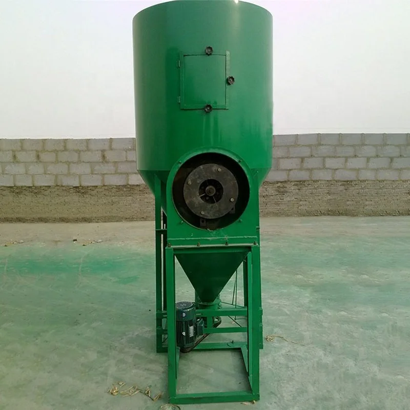 Automatic feed mill Mixer 300kg 500kg 1000kg feed crusher mixer chicken feed crushing and mixing machine safe use