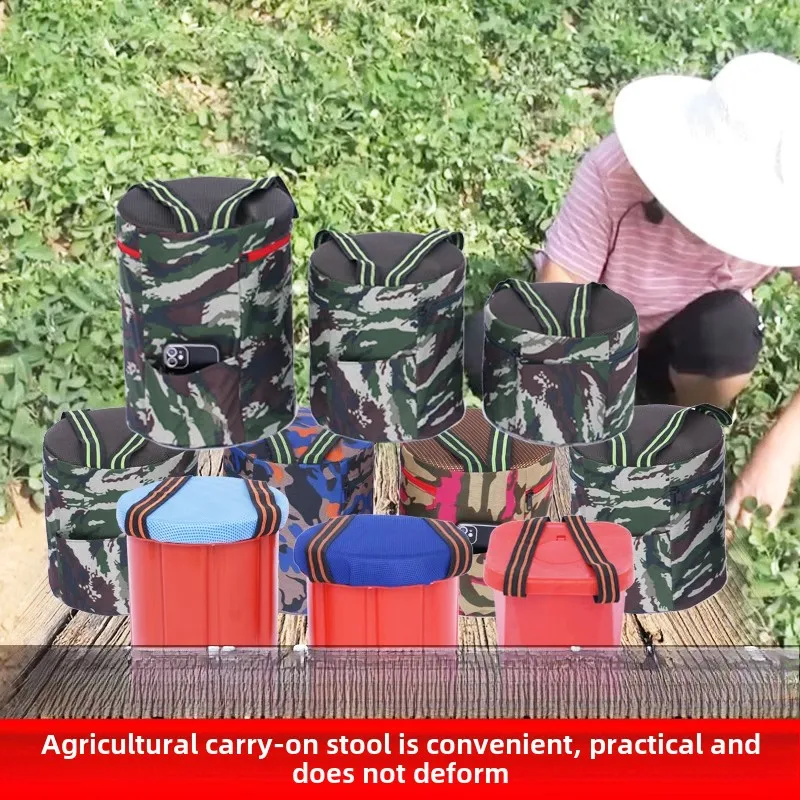 Agricultural portable lazy foam bench greenhouse special lazy stool butt mobile tea picking stool farm work