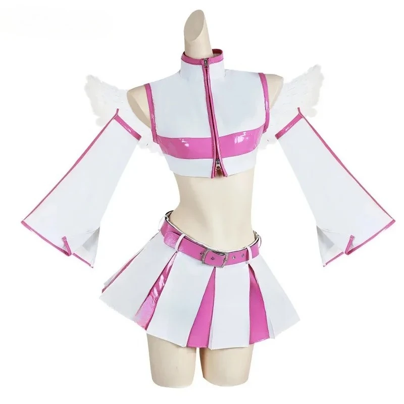 XT8Anime 2.5 الأبعاد إغراء Lilysa Amano Liliel Miriella أزياء تنكرية شعر مستعار موحد تنورة أجنحة حفلة الهالوين WomXT6@! #5