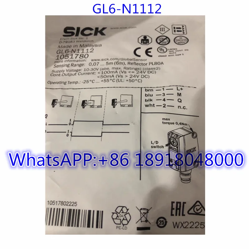 

Brand New GL6-N1112 Sensor 1051780 Fast Shipping