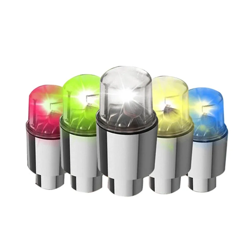 AliExpress Car Hub Ambient Light Bicycle LED Tire Lights Universal Car Neon Lamp Valve Cover Lights Tire Colorful Flashing Bulb Decoration