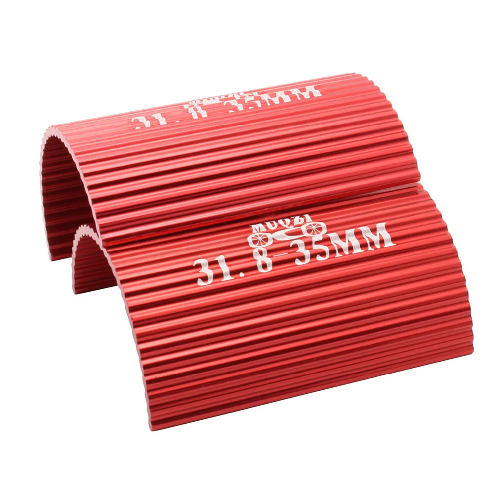 

2pcs Aluminum Alloy Bike Handlebar Shims Wave Design Stem Reducer Conversion Sheet For Oversize Handlebar Adapter Spacers