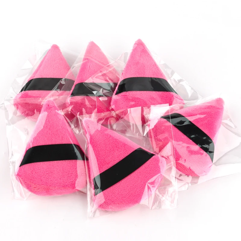 

1pc Triangle Velvet Powder Puff Flours Face Makeup Sponge Cosmetics Cotton Face Powder Puff Washable Lightweight Makeup Tools