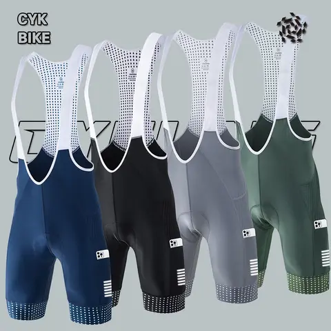 CYKLOPEDIA Men Cycling Bib Shorts Solid Blue&Black 5D Pad Mountain Bike Shorts High End Outdoor Breathable Bike Tight Knicker