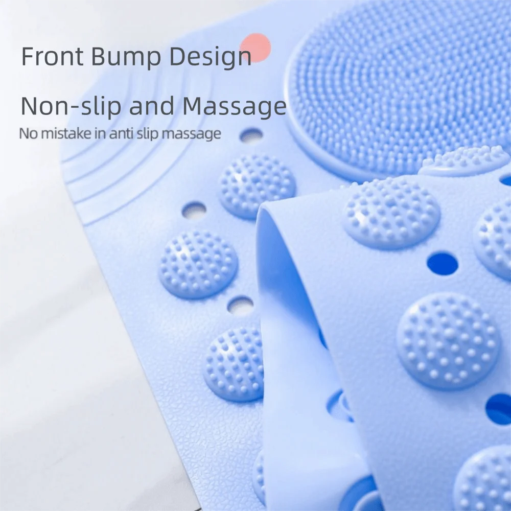 

Нескользящий напольный коврик с защитой от падения, массажные нуби для слива отверстий, массажный коврик для ног, прямоугольный отшелушивающий душ, скребок для ног в отеле