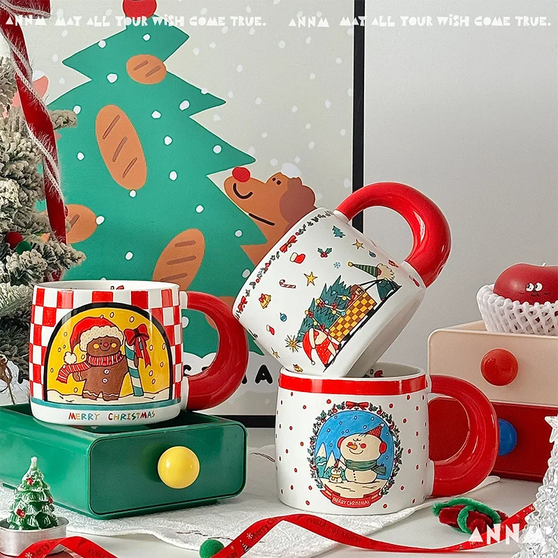 Christmas Gift Chubby Mug Souvenir Office Home Drinking High Value Water Ceramic Cup