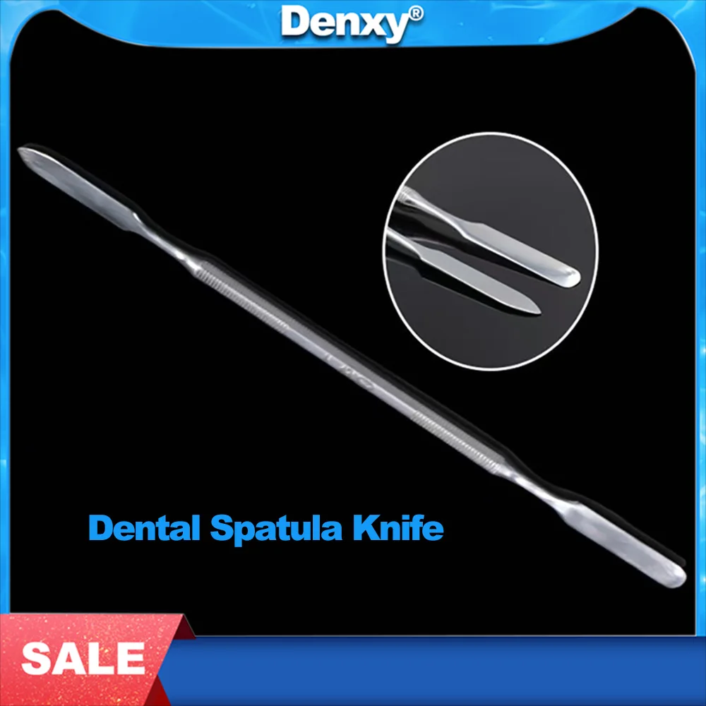 

Denxy 1pcs Dental Spatula Knife Mixing Cement Powder Stainless Steel Sculpting Knife Carving Knife Dentist Instrument Tool