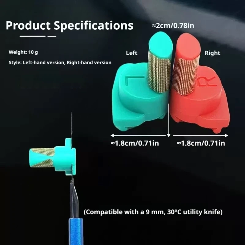 Wrap Film Trimming Guide Tool Pair with Hold for Cleaner Trim Lines, Window Tint Finishing and Steadier Blade Guidance