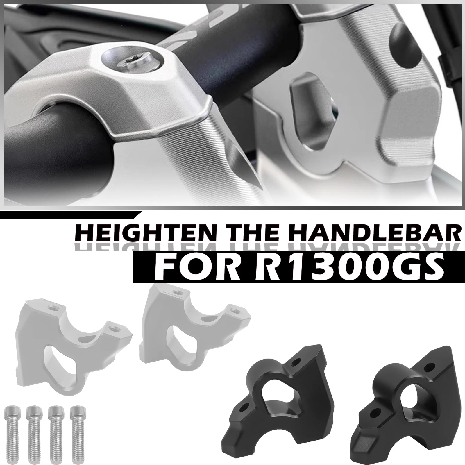 

Мотоциклетный руль, подъемная ручка для BMW R1300GS R 1300 GS ADV 2023 2024 2025, удлиняющий зажим, удлиненное крепление адаптера