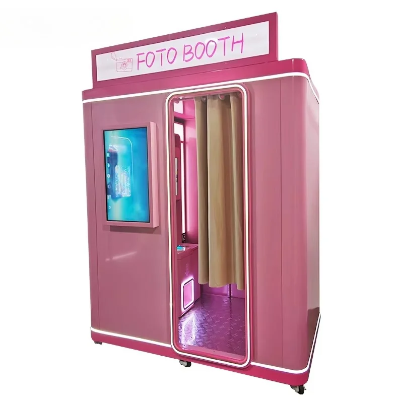 Integrated Photo Booth  Instant Photo Output, Take Photos with Celebrities for Cinemas Pedestrian Streets Shopping Malls