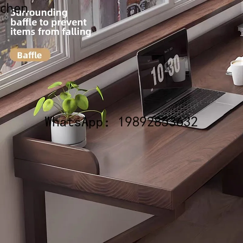 X7 Solid Wood Double Desk Computer Desk Long Strip Electric Home Simple Study Desk