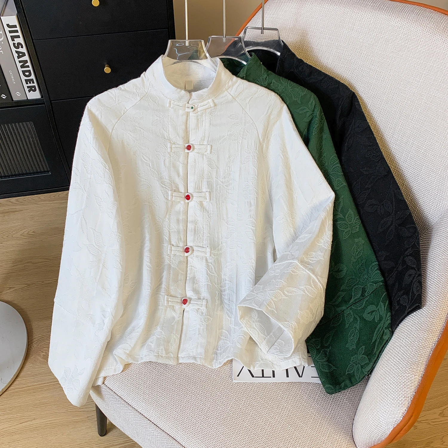 New Chinese Style Short Embroidered Jacket Women's Spring Season Improved Tang Costume Loose Personality Small Outerwear Tea ...