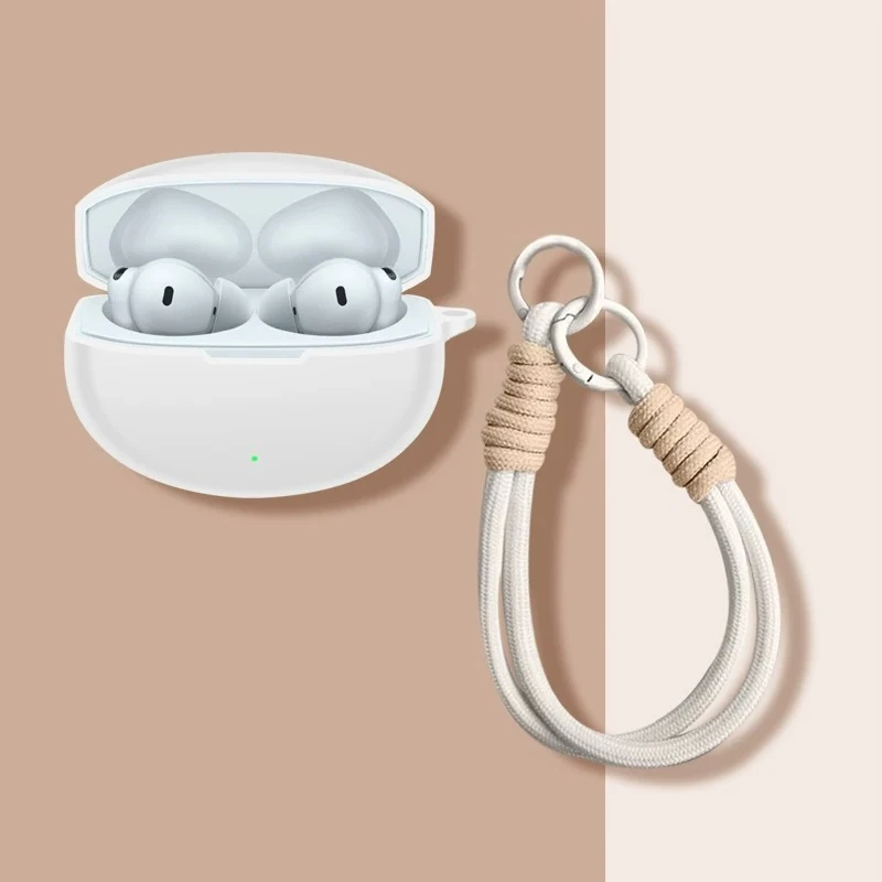 Soft Silicone Earphone Case For SoundPEATS POP Clip2/UU2 Cover Shockproof Headphone Shell For SoundPEATS UU2 With Lanyard