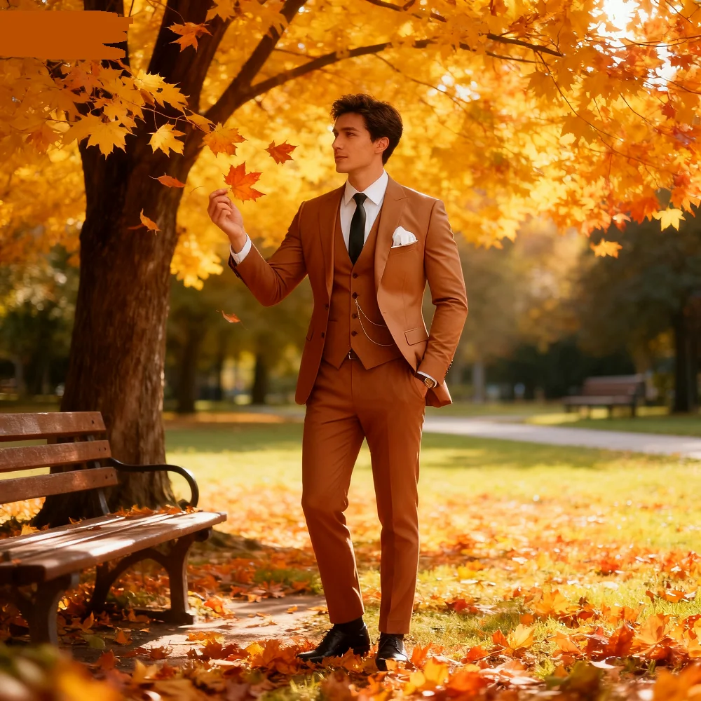 

Elegant Mint Green 3 Piece Men's Slim Fit Business Suit Notch Lapel Tuxedo Blazer Vest Pants Set for Wedding Party Prom Groom