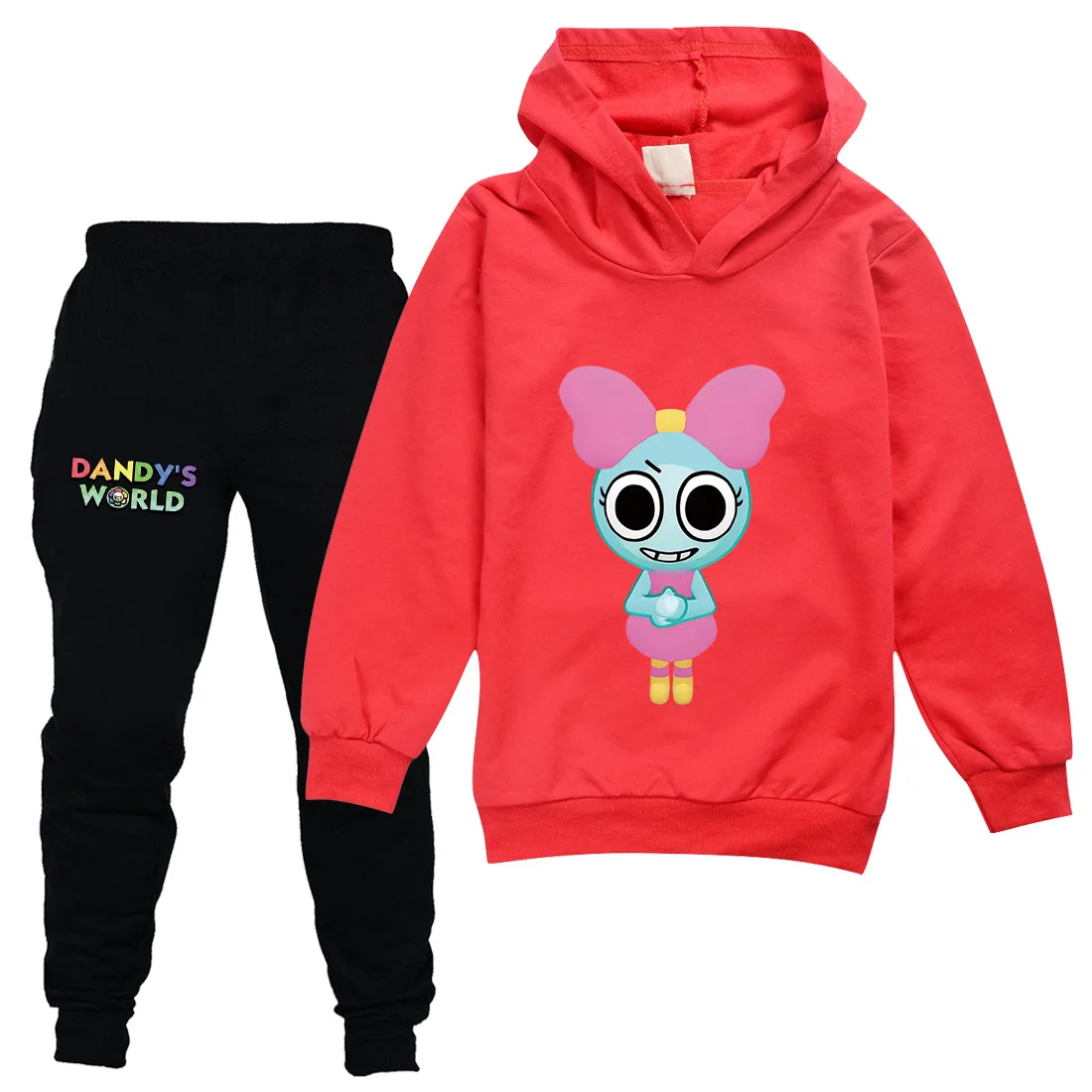 Dandys World Hoodies Kids Horror Game Dandy‘s World Clothes Baby Girls Hooded Sweatshirts Pants 2pcs Set Boys Casual Sportsuits