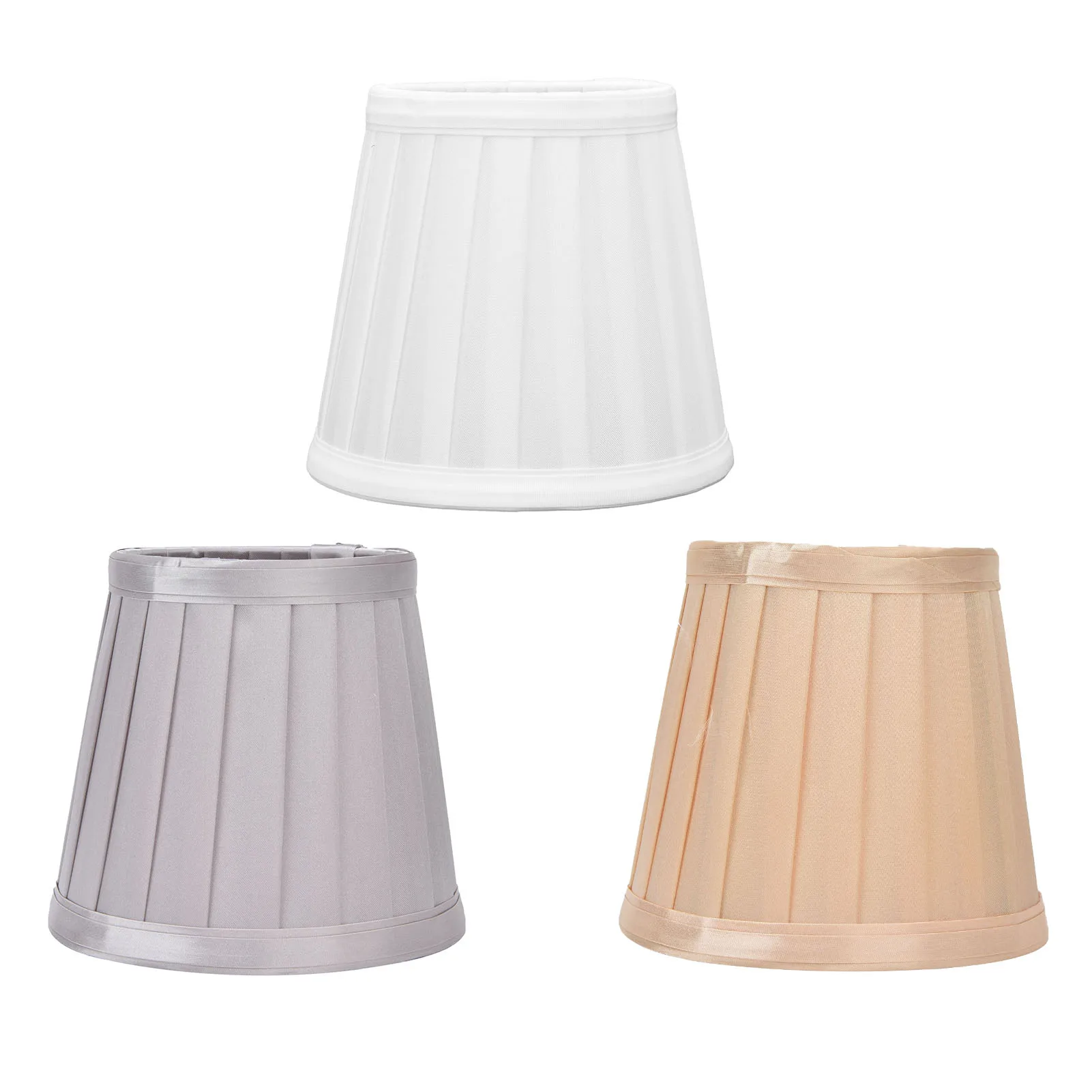 2Pcs Table Lamp Cover Shade for E14 Bulbs Wearproof Smooth Exquisite Lightweight Safe Convenient Small Lamp Shades Lampshade