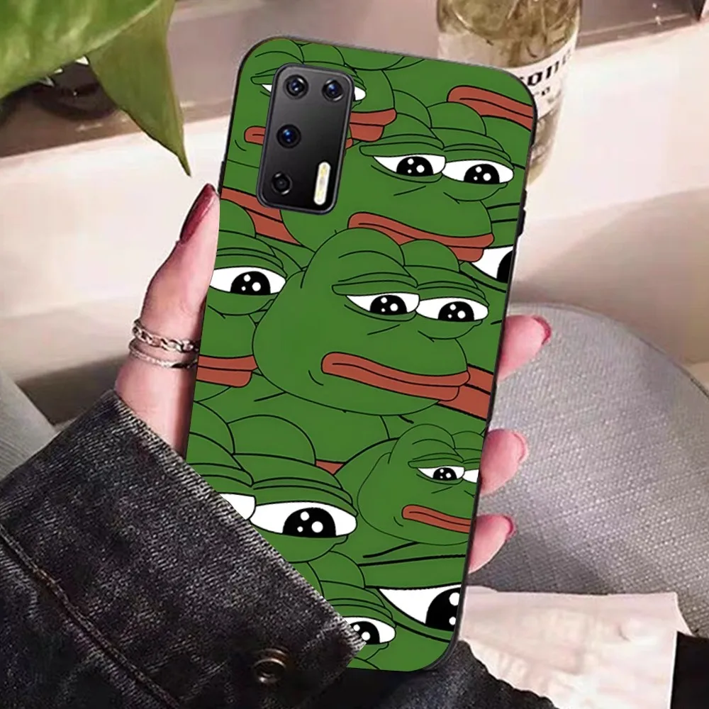 Funny Sad Frog pepe meme Phone Case For Huawei P 8 9 10 20 30 40 50 Pro Lite Psmart Honor 10 lite 70 Mate 20lite