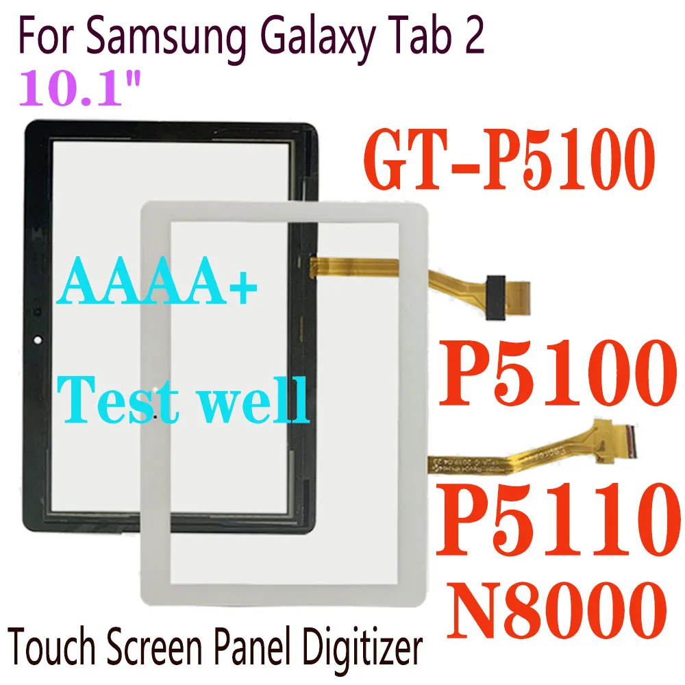 10.1'' inch for Samsung Galaxy Tab 2 GT-P5100 P5100 P5110 P5113 N8000 Touch Screen Front Glass Panel Digitizer Replacement