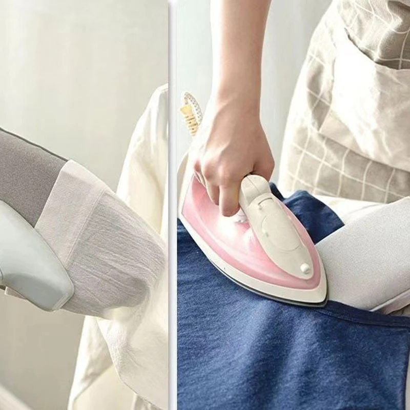 Ironing Board Iron Wooden Clothes Stand Pad Pressing Tools Table Wood Stool Clothing Minicoated Cloth Tabletop Sleeve B-A27R