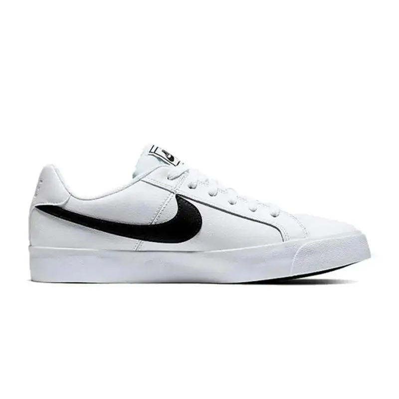 【Customize】Nike Court Royale Skateboarding Shoes Unisex Low-top White/gold Sneakers shoes BQ4222-103