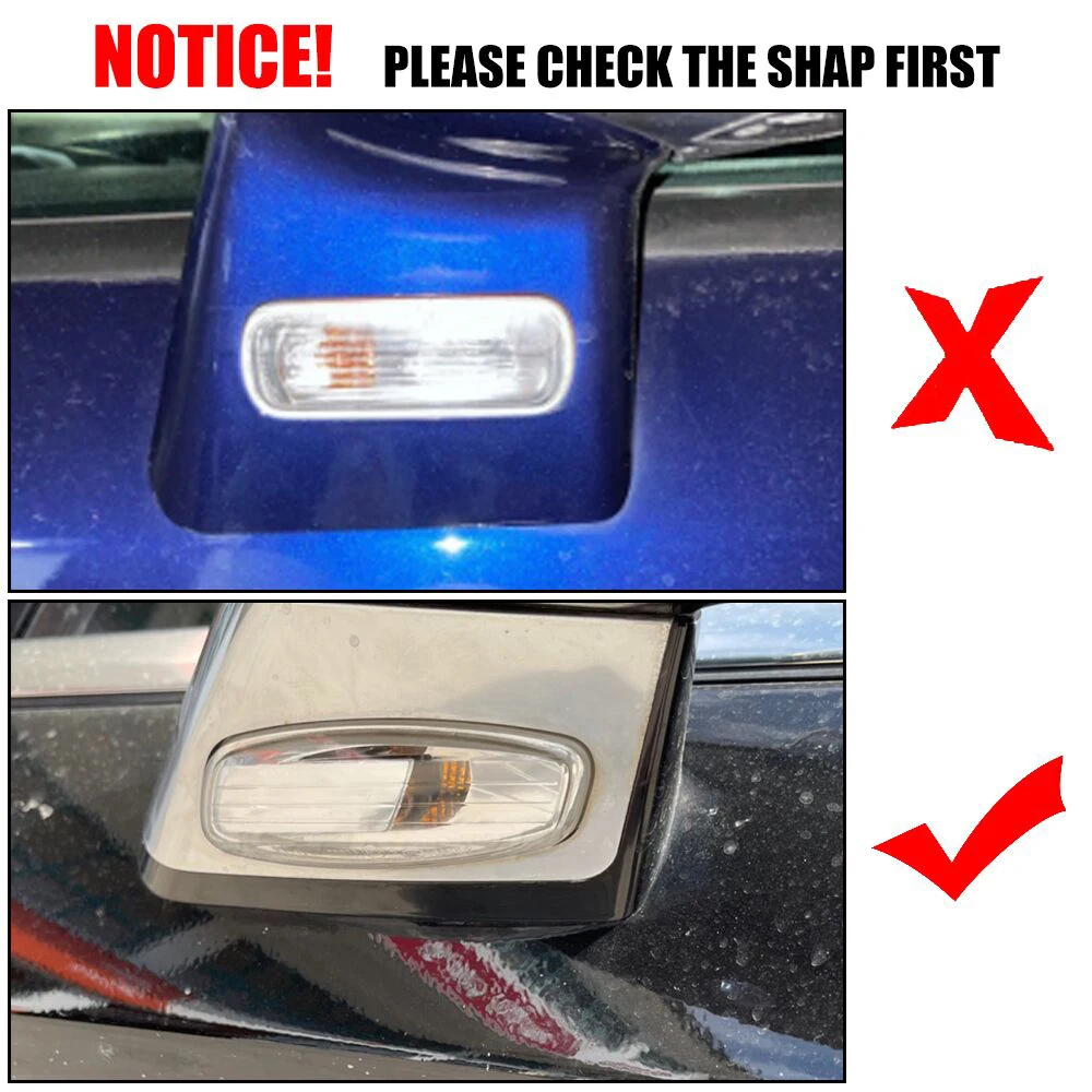 2PCS LED Car Dynamic Turn Signal Light Side Marker Lamp Blinker Amber For Citroen C4 Picasso C3 C5 DS4 Peugeot 308 207 3008 5008