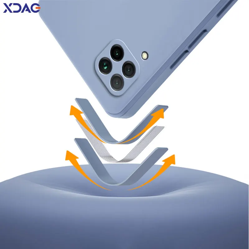 Original Square Liquid Silicone Case for Huawei Nova 6 SE 7i P40 Lite 4G Russia Soft Phone Back Cover Nova6SE Nova7i P40Lite Bag