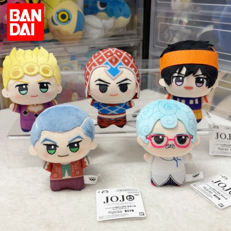 New Banpresto Plush Doll Jojo Bizarre Adventure Golden Wind Giorno Keychain In Stock Anime Collectible Bag Decor Anime Lovers