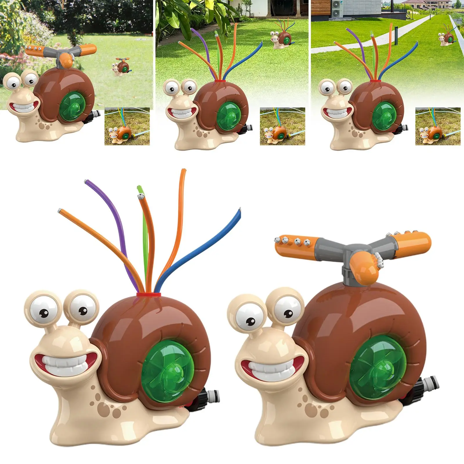 Aspersores de caracol brinquedo ao ar livre brinquedo de levantamento de pressão de água para jardim de quintal