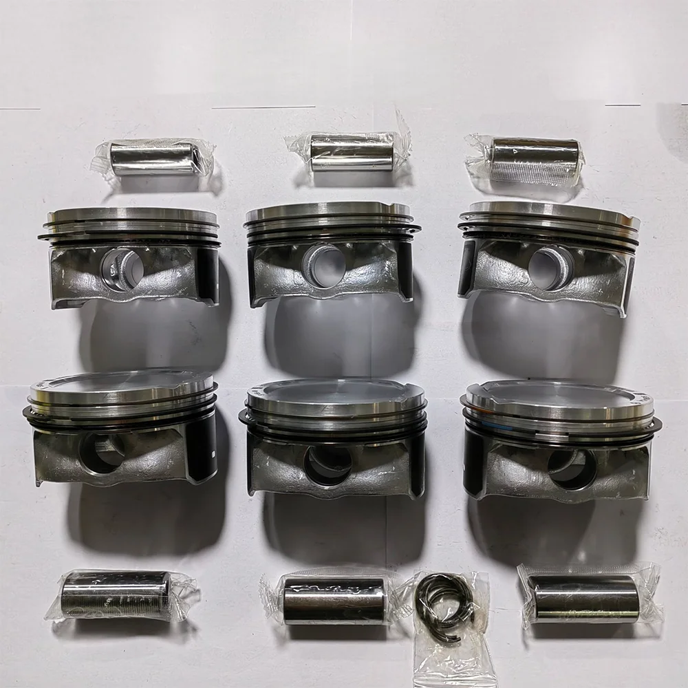 Engine Piston & Piston Ring set For VOLVO S80 V70 XC60 XC70 XC90 3.2L 3.2 L T L6 GAS 2006-2015 30750275 B6324S5 B6324S 30750274