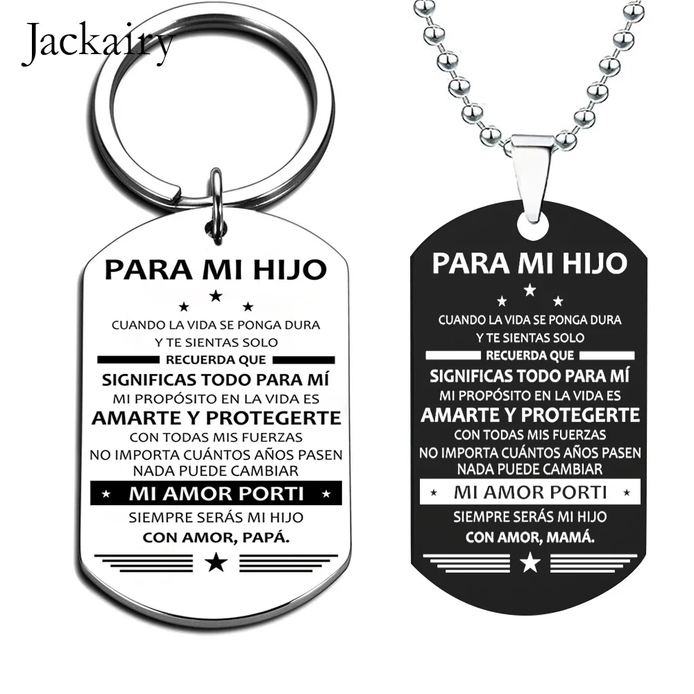 HIJO HIJA – porte-clé avec pendentif, bijoux de famille, style espagnol, idéal pour un cadeau d\'anniversaire ou de noël, pour sa fille