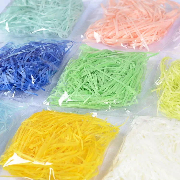 20g Per Bag Multicolored Shredded Paper Shredded Confetti DIY Gift Box Packaging Filling Party Wedding Christmas Decor