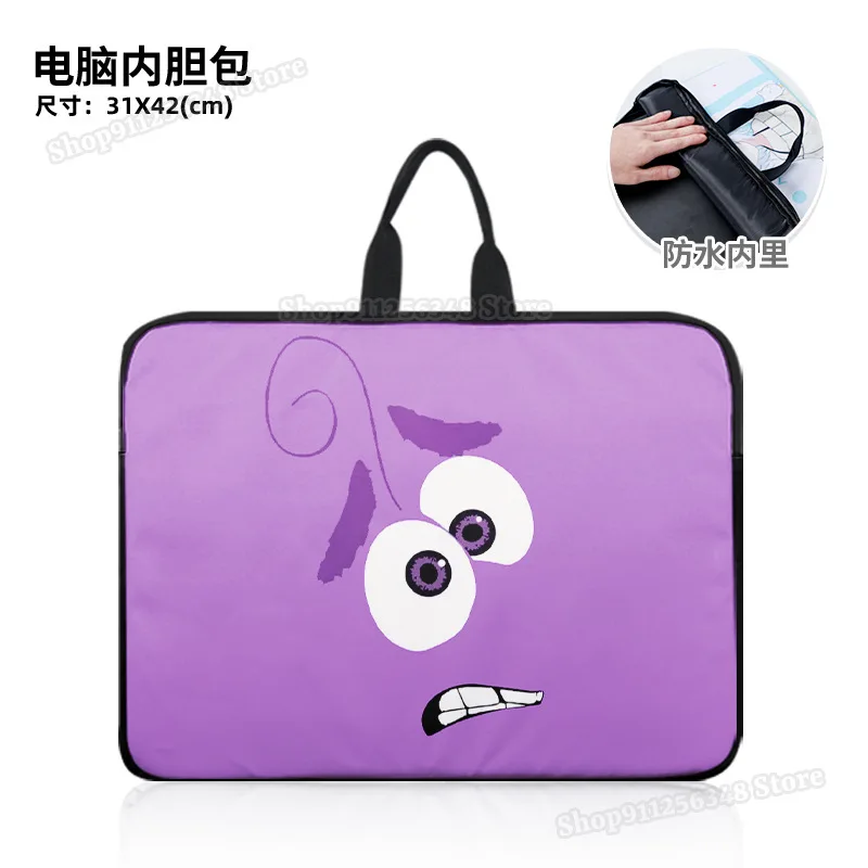 Inside Out2 Laptop Cover Notebook Computer Bags Accessories Film Figure Emotion Print Disney Movie Merchandise Protect Case