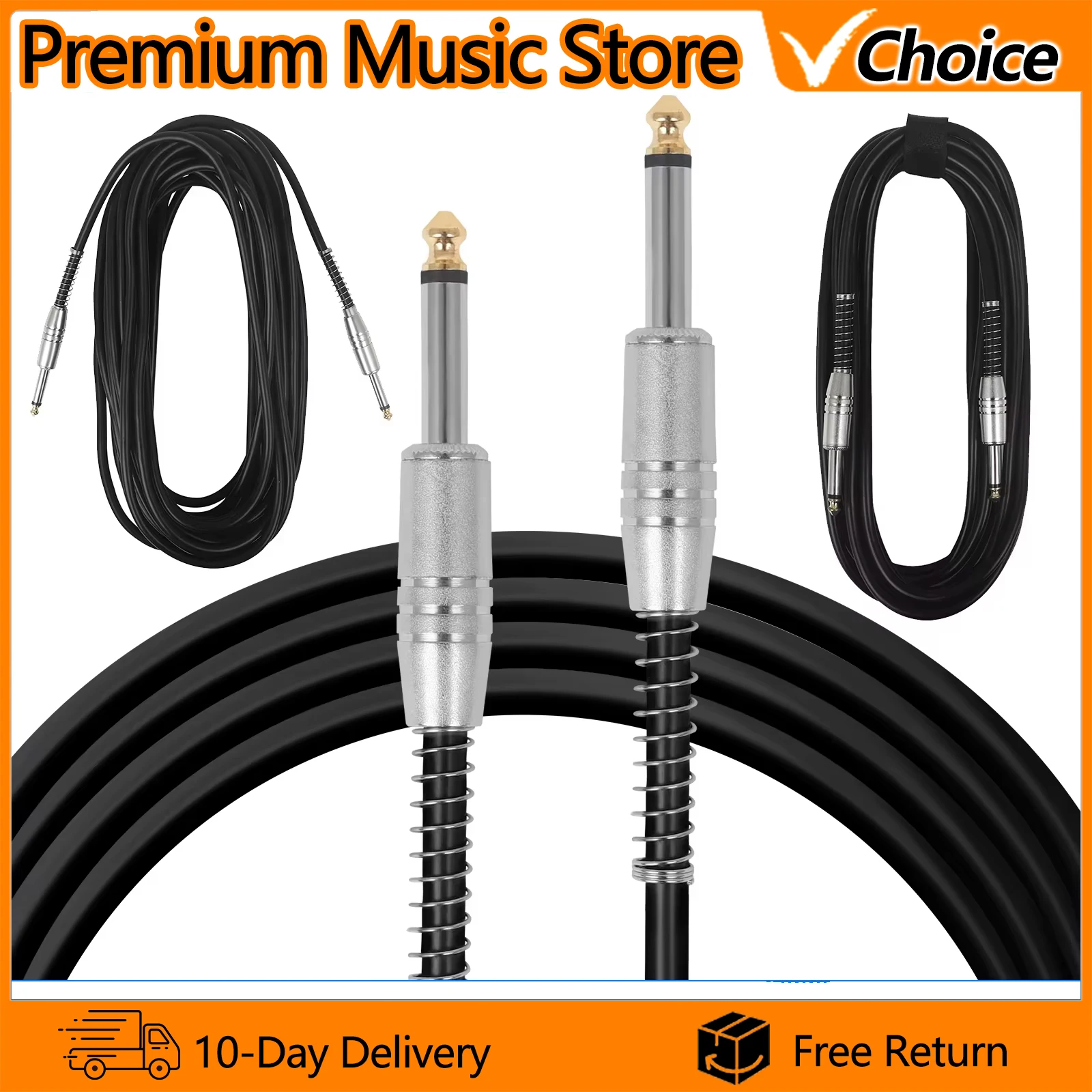 IRIN Audio Cable 3/5/10M Electric Guitar Connection Cable No Noise Bass Cable Guitar Amplifiers Connector Cable Accessories
