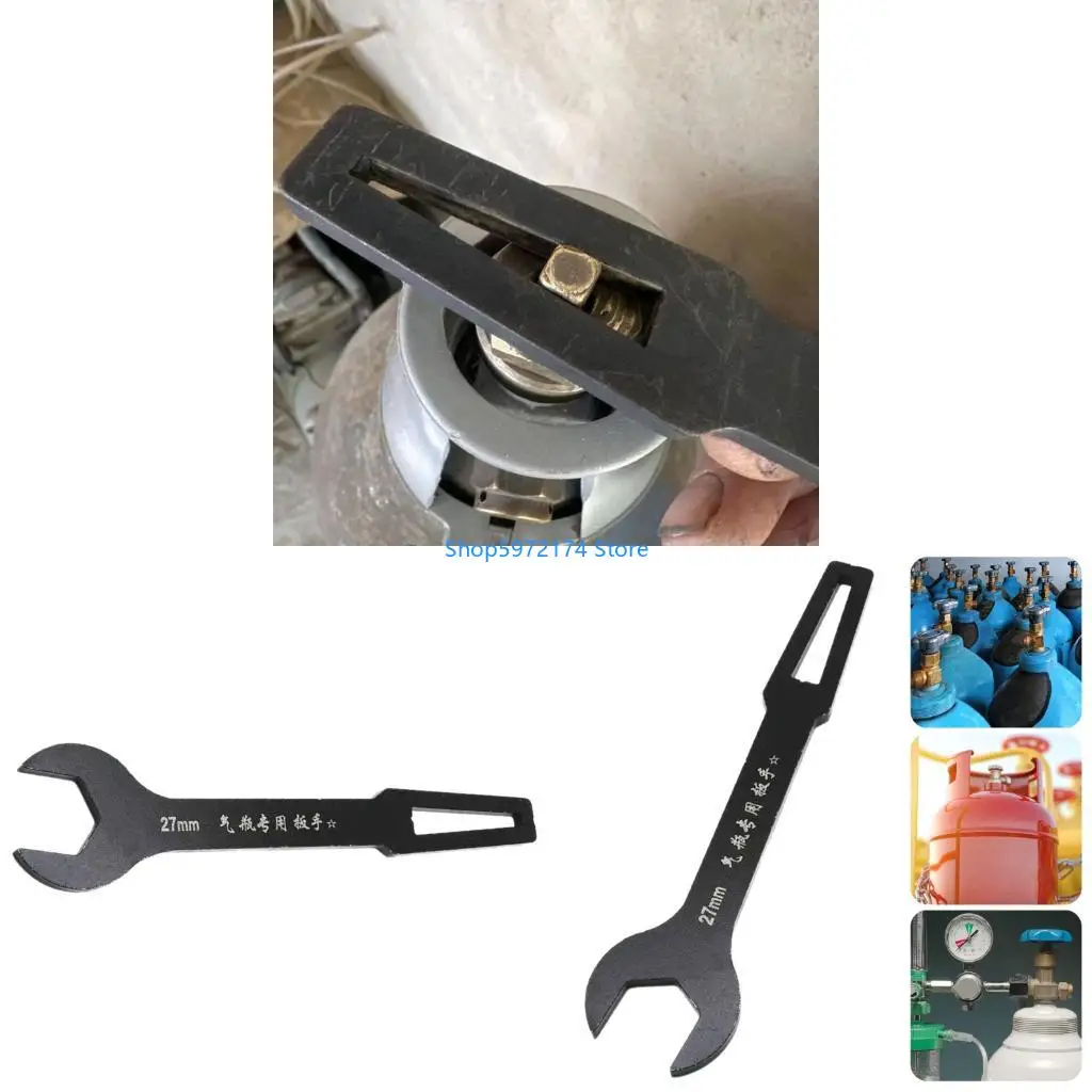 Y3NB Nonslip High Strength Cylinder Wrench Spanner 45# Steel Construction 6mm Thick Ergonomic Handle Suitable for Gas Valves
