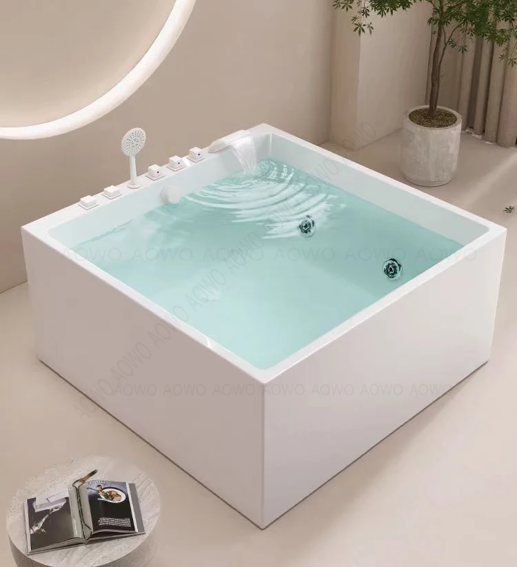 square whirlpool Tub Jacuzzier Factory Made in Foshan Wet Shower Spa Bathtubs European Hot Water Bath Tub Hotel Use