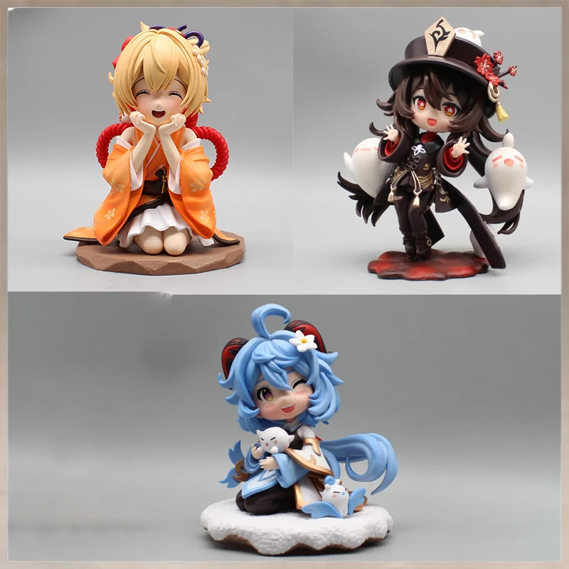 

Genshin Impact Anime Figure Zhong Li Ganyu Action Figure Naganohara Yoimiya Cute Children Toys Genshin Deocration Brithday Gift