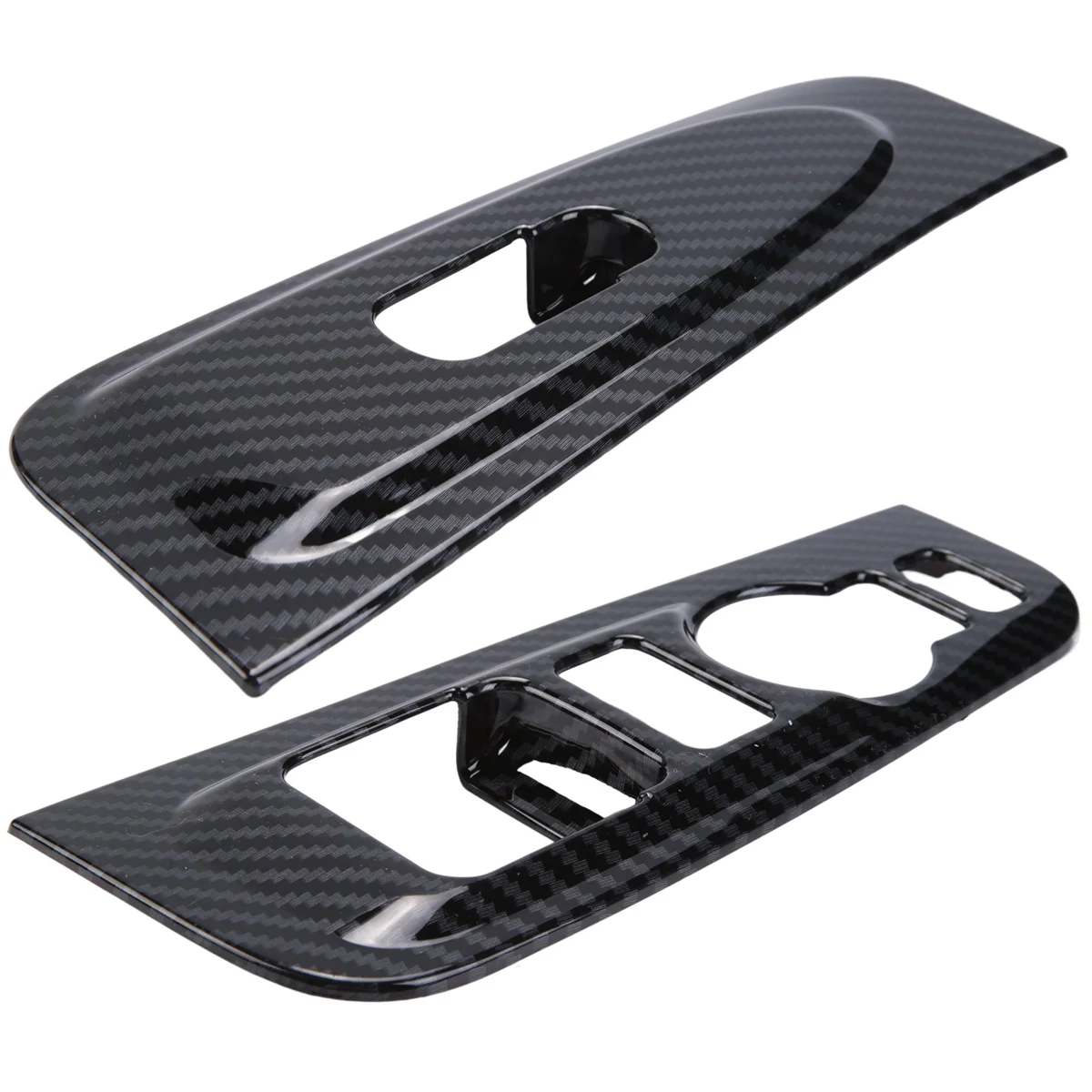 2Pcs ABS Carbon Fiber Window Armrest Trim Cover for Hyundai Grand Starex H1 2019 2020 Car Interior Accessories