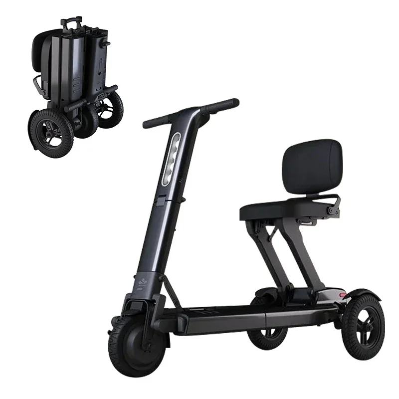 27kg Aluminium Alloy Quick Folding Electric Mobility Scooter Help The Elderly Travel Short Distance Use Portable- BZ-ZW01