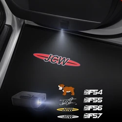 1/2PCS Union Jack JCW Bulldog Car Door Welcome Lights Laser Projector Logo Wireless Sensing For MINI Cooper F54 F55 F57 F56 R56