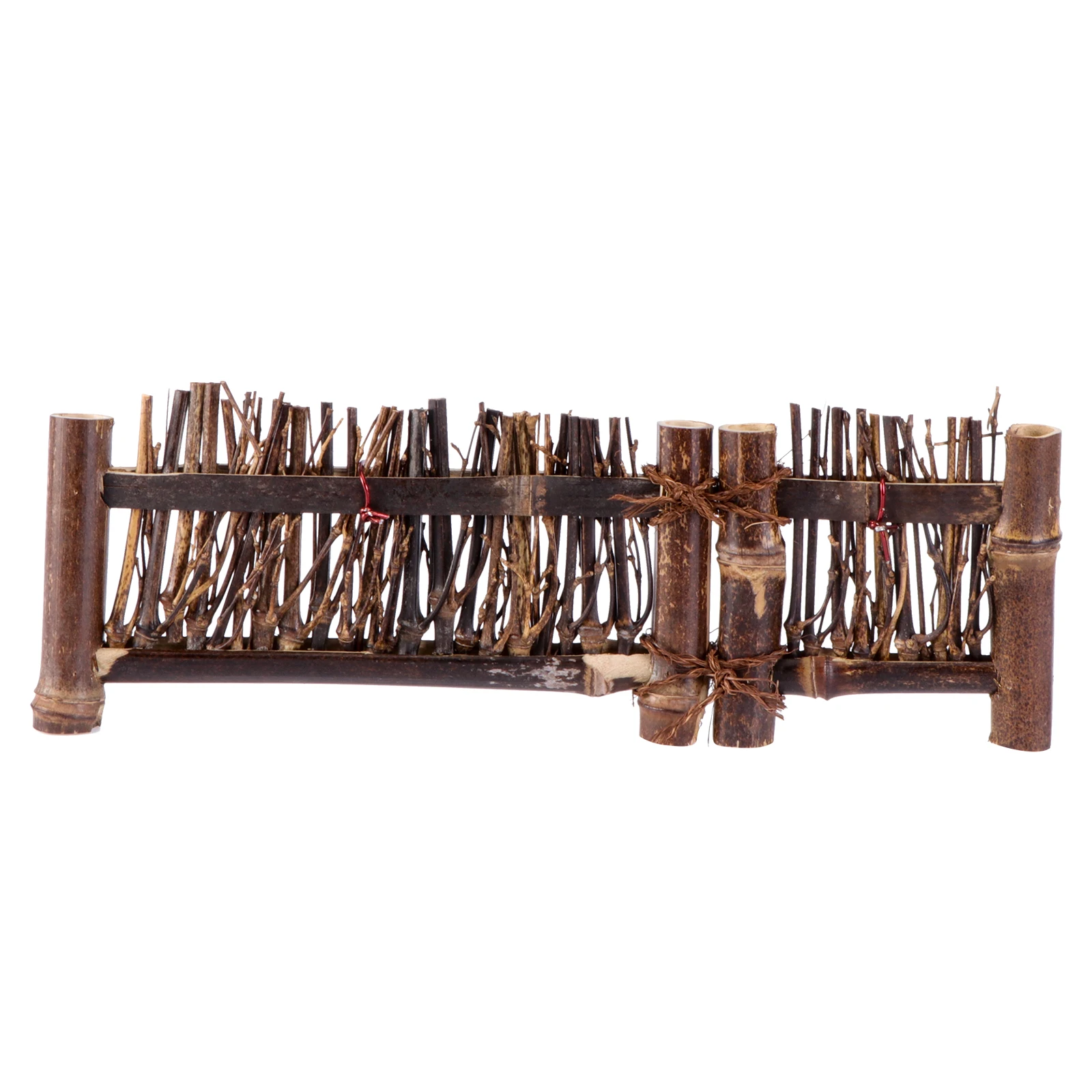 

Bamboo Fence Screen Mini Garden Decor Bonsai Ornament Micro Landscape Woven Fence Small Screen Home Decor Eco Friendly Durabl